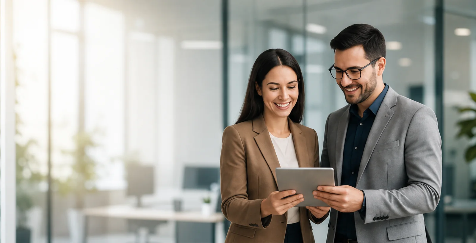 Profissionais de recrutamento analisando informações